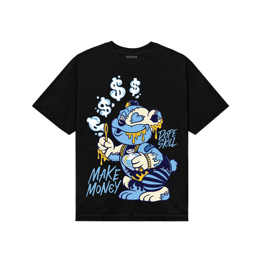 University Blue Sneakers DopeSkill T-Shirt Make Money Graphic Streetwear - Black