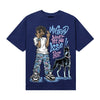 University Blue Sneakers DopeSkill T-Shirt My Grind Won't Let Me Lose Graphic Streetwear - Navy