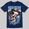 University Blue Sneakers DopeSkill T-Shirt Drip or Die Graphic Streetwear - navy