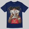 University Blue Sneakers DopeSkill T-Shirt Rich Youth Graphic Streetwear - Navy