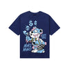 University Blue Sneakers DopeSkill T-Shirt Make Money Graphic Streetwear - navy