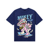 University Blue Sneakers DopeSkill T-Shirt Money Callin' Graphic Streetwear - Navy