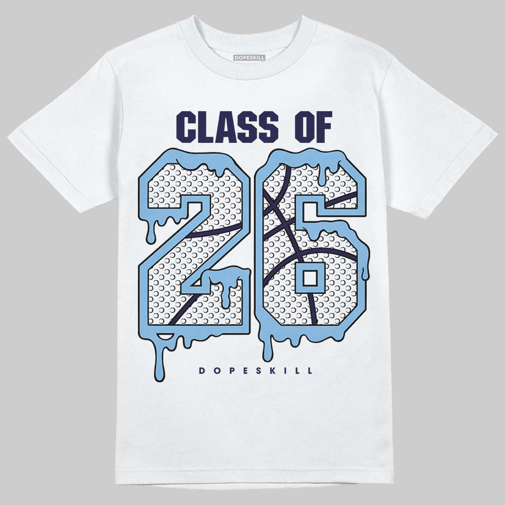 University Blue Sneakers DopeSkill T-Shirt 26 Drip Graphic Streetwear - White