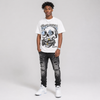 White Metallic 5s DopeSkill T-Shirt Rebirth Graphic