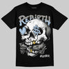 Jordan 5 White Metallic DopeSkill T-Shirt Rebirth Graphic Streetwear - Black