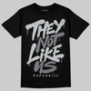 Jordan 12 Black Wolf Grey DopeSkill T-Shirt They Not Like Us Graphic Streetwear - Black