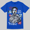 Jordan 3 "True Blue" DopeSkill T-Shirt Word Hard Rise Above Graphic Streetwear - Royal