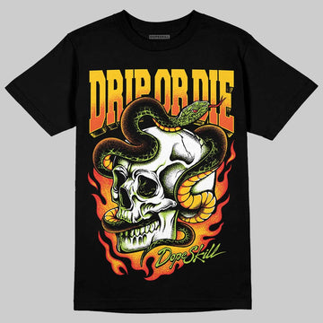 Yellow Sneakers DopeSkill T-Shirt Drip or Die Graphic Streetwear - black