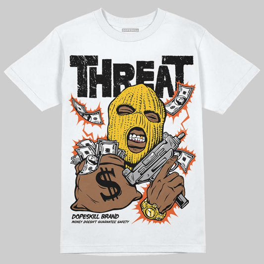 Yellow Sneakers DopeSkill T-Shirt Under Threat Graphic Streetwear - White