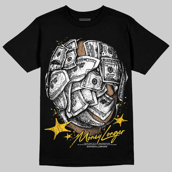 Yellow Sneakers DopeSkill T-Shirt Money Longer Graphic Streetwear - Black