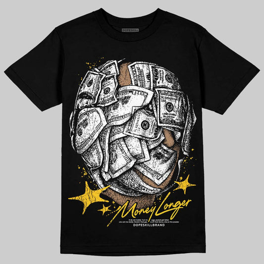 Yellow Sneakers DopeSkill T-Shirt Money Longer Graphic Streetwear - Black
