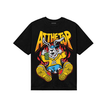 Yellow Sneakers DopeSkill T-Shirt At The Top Graphic Streetwear - black