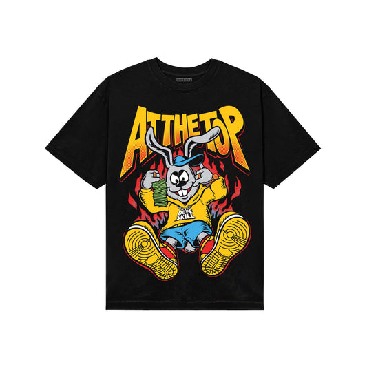 Yellow Sneakers DopeSkill T-Shirt At The Top Graphic Streetwear - black