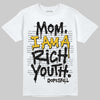 Yellow Sneakers DopeSkill T-Shirt Mom, I Am A Rich Youth Graphic Streetwear - White 