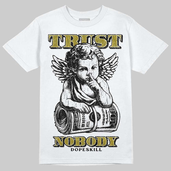 Yellow Sneakers DopeSkill T-Shirt Trust Nobody Graphic Streetwear - White