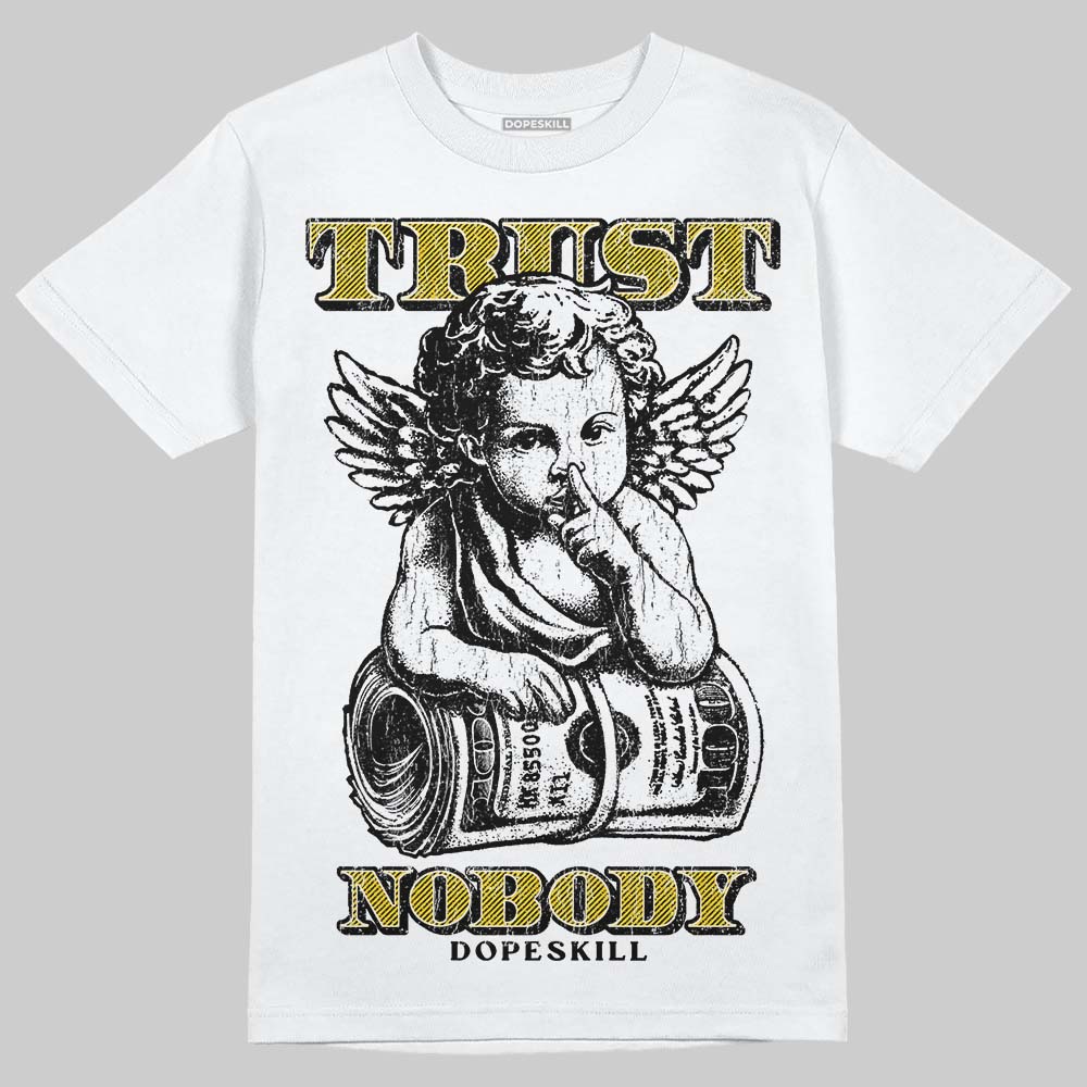 Yellow Sneakers DopeSkill T-Shirt Trust Nobody Graphic Streetwear - White