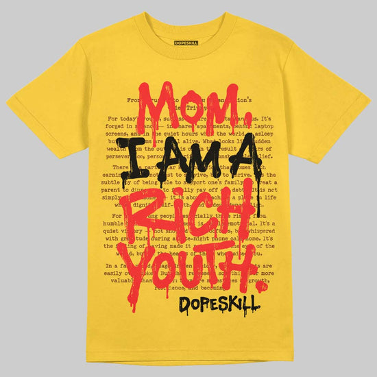 Yellow Sneakers DopeSkill T-Shirt Mom, I Am A Rich Youth Graphic Streetwear - Daisy