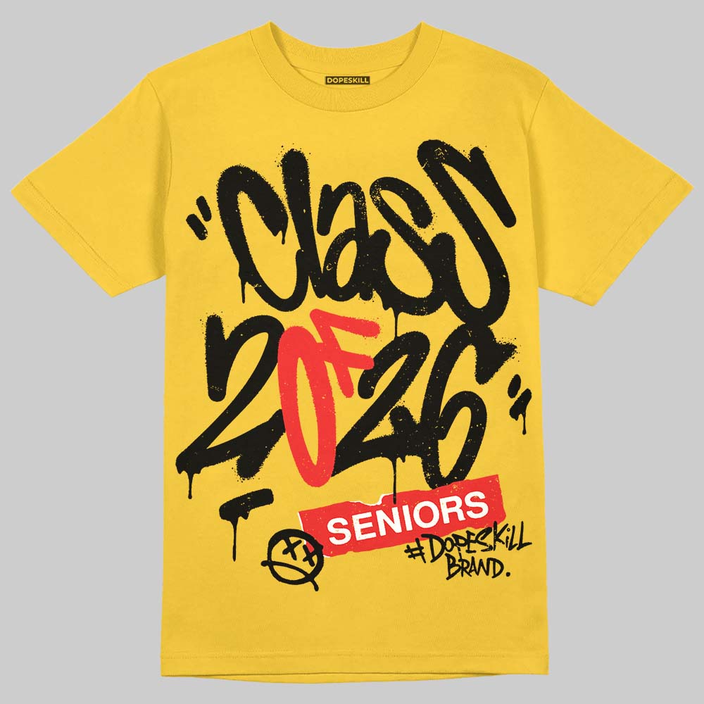 Yellow Sneakers DopeSkill T-Shirt Class of 2026 Graphic Streetwear - Gold