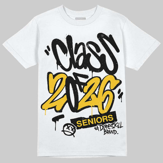 Yellow Sneakers DopeSkill T-Shirt Class of 2026 Graphic Streetwear - White