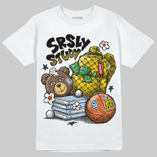 Jordan 6 “Yellow Ochre” DopeSkill T-Shirt Fear Fuels The Hustle Graphic Streetwear - White