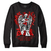 Jordan 1 Retro Low "Black Toe" DopeSkill Sweatshirt Angels Graphic Streetwear - Black