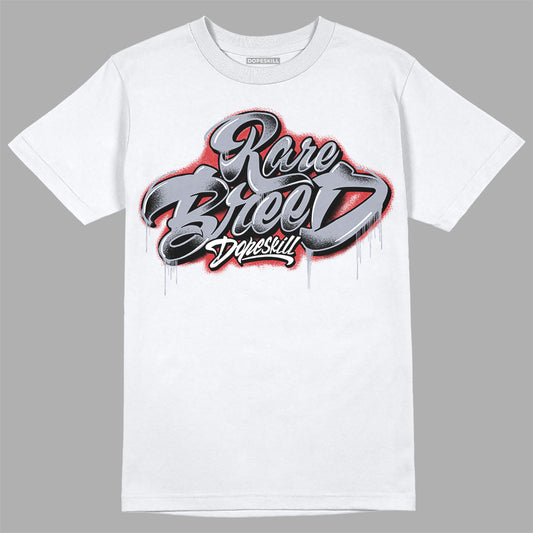 Jordan 4 “Bred Reimagined” DopeSkill T-Shirt Rare Breed Type Graphic Streetwear - White 