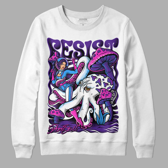 PURPLE Sneakers DopeSkill Sweatshirt Resist Graphic Streetwear - White 