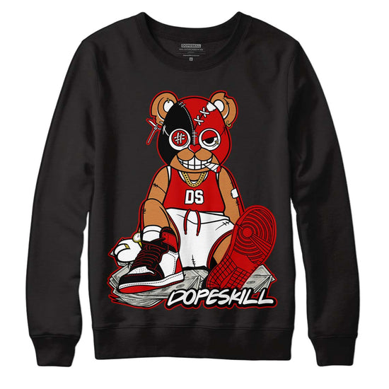 Jordan 1 Retro Low "Black Toe" DopeSkill Sweatshirt Greatest Graphic Streetwear - Black