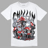 Jordan 4 “Bred Reimagined” DopeSkill T-Shirt Chillin Graphic Streetwear - White 