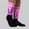 Pink Collection DopeSkill Sublimated Socks FIRE Graphic