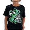 Green Glow 1s DopeSkill Toddler Kids T-shirt Bear Steals Sneaker Graphic