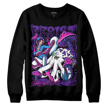 PURPLE Sneakers DopeSkill Sweatshirt Resist Graphic Streetwear - Black 