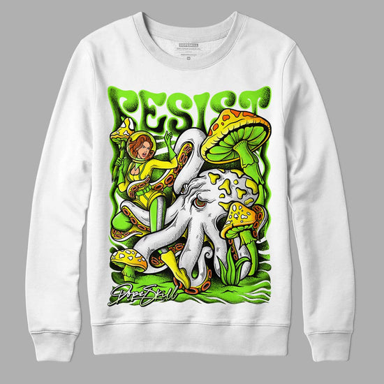 Neon Green Sneakers DopeSkill Sweatshirt Resist Graphic Streetwear - Black