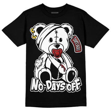 Jordan 14 "Black/White" DopeSkill T-Shirt Hurt Bear Graphic Streetwear - Black