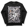 Jordan 2 Cement Grey DopeSkill Long Sleeve T-Shirt Resist Graphic Streetwear - Black