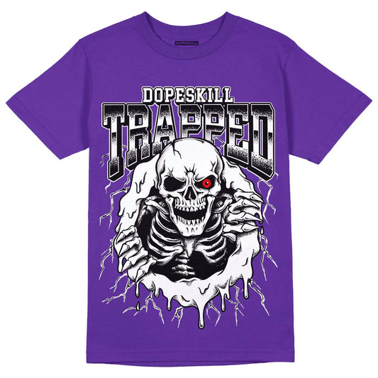 PURPLE Sneakers DopeSkill Purple T-Shirt Trapped Halloween Graphic Streetwear