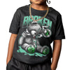 Green Glow 1s DopeSkill Toddler Kids T-shirt Sick Bear Graphic