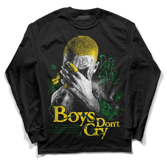 Dunk Low Reverse Brazil DopeSkill Long Sleeve T-Shirt Boys Don't Cry Graphic Streetwear - Black