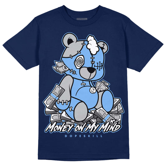 Jordan 5 Midnight Navy DopeSkill Navy T-Shirt MOMM Bear Graphic Streetwear
