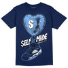 Jordan 5 Midnight Navy DopeSkill Navy T-Shirt Self Made Graphic Streetwear