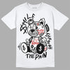 Jordan 14 "Black/White" DopeSkill T-Shirt Smile Through The Pain Graphic Streetwear - White