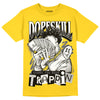 Jordan 4 Lightning DopeSkill Tour Yellow T-Shirt Sorry I've Been Trappin Graphic Streetwear