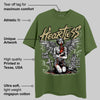 Olive Collection DopeSkill Olive T-shirt Heartless Graphic