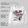 Black Cat 3s DopeSkill Sweatshirt New Love Heals Graphic