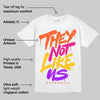 Orange Black White DopeSkill T-Shirt They Not Like Us Graphic