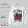 French Blue 12s DopeSkill Sweatshirt Crying Heart Graphic