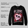 Arctic Pink 5s DopeSkill Sweatshirt Crying Heart Graphic