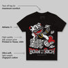 Black Cement 3s DopeSkill Toddler Kids T-shirt Born To Be Rich Graphic