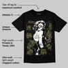 Medium Olive 3s DopeSkill T-Shirt Built Different Graphic