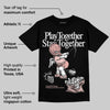 Leather Curb Glitter Pale Pink DopeSkill T-Shirt Play together, Stay together Graphic